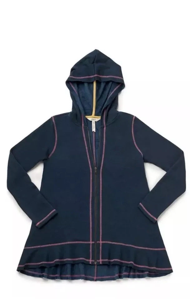 Sudadera con Capucha Matilda Jane Be Present Forrada de Vellón para Mujer S Pequeña Azul Nueva con Etiquetas en Bolso Foto 3 de 4
