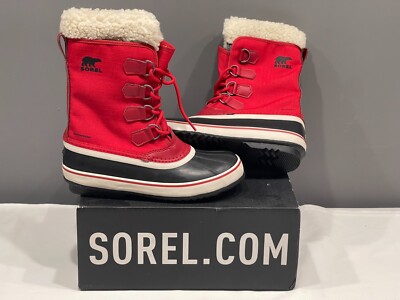 NEW Sorel Winter Carnival Snow Boots NL3483 Women's Shoe Size Mountain  Red