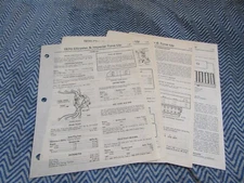 1970 CHRYSLER IMPERIAL DODGE FACTORY TUNE UP SPECIFICS SPEC MANUAL SHEETS SET