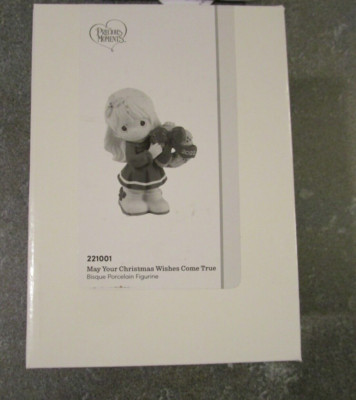 PRECIOUS MOMENTS FIGURINE 2022 MAY YOUR CHRISTMAS WISHES COME TRUE-GIRL- Br  NEW