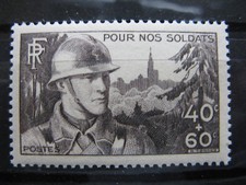 FRANCE neuf  n° 451 (1940) légère trace charnière