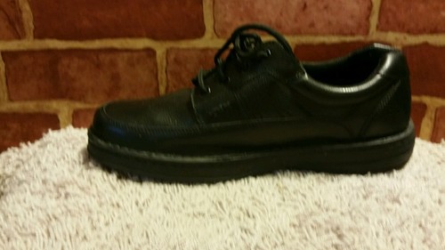 DR SCHOLL'S BLACK PEBBLED LEATHER OXFORDS "JEFF" SHOES SZ 12M 1399 - Picture 4 of 9