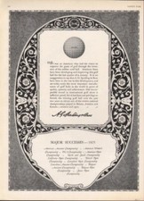 1925 SPALDING GOLF BALL SPORTING MEN PGA CHAMPIONSHIP OPEN TOURNAMENT AD 9290