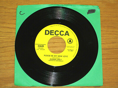 PROMO COUNTRY 45 RPM - JEANNIE SEELY - DECCA 32628 - ''PLEASE BE MY NEW LOVE''