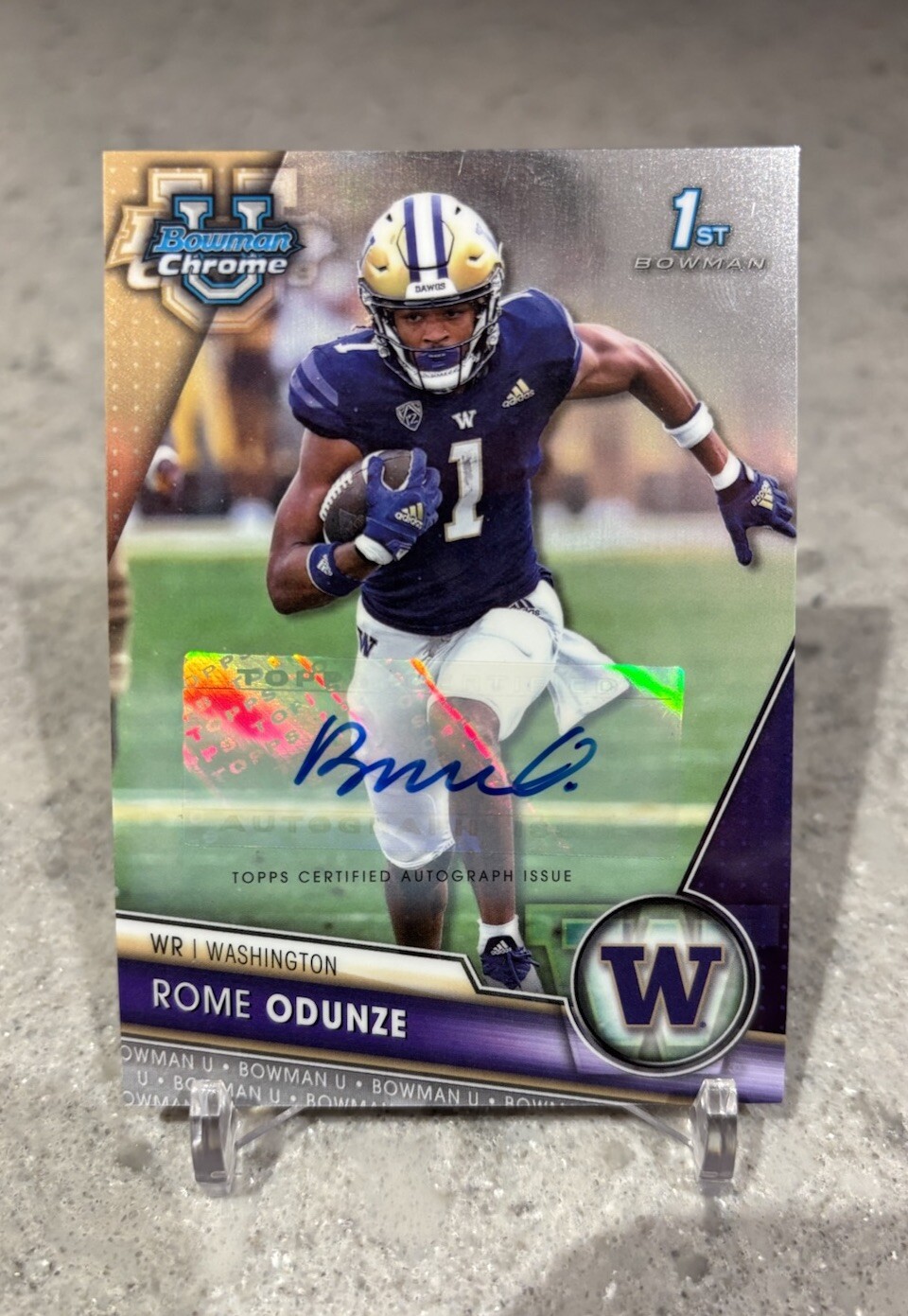 2023 Bowman University Chrome - Prospect Autographs #138 Rome Odunze (AU, RC)