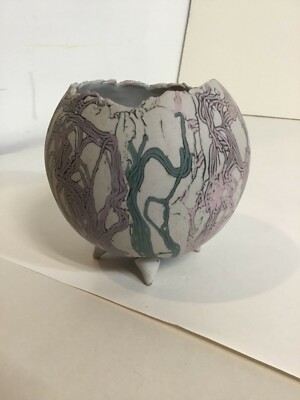 Romilla Batra California Studio POTTERY CERAMIC Original MODERN Art Vase Signed