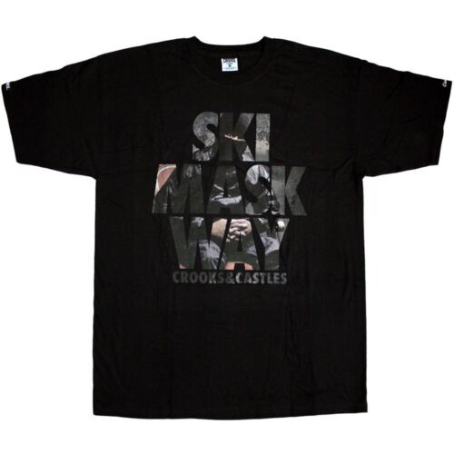Crooks & Castles Ski Mask T-Shirt Black - Bild 1 von 2