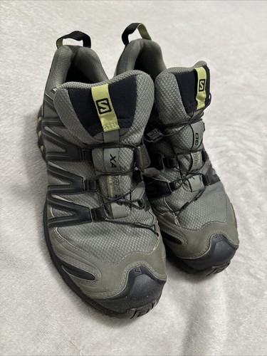 Salomon XA PRO 3D Shoes Mens Size 10 Green Black Hiking Trail 145464 Running