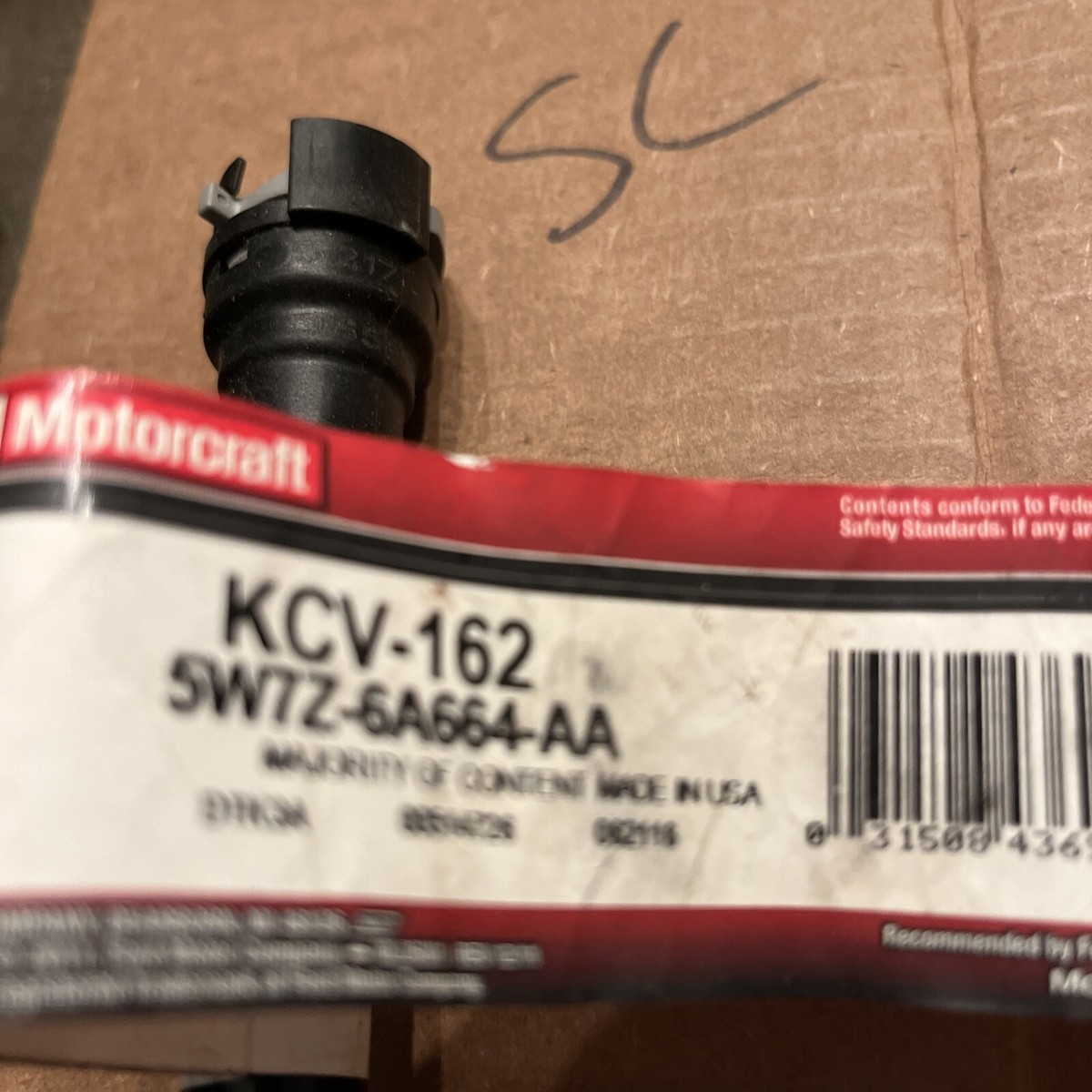 Genuine Ford Motorcraft OEM KCV-162 / 5W7Z-6A664-AA Vent Hose NOS