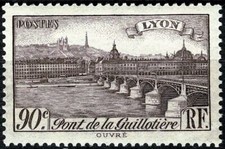 FRANCE 1939 PONT DE LA GUILLOTIERE LYON YT n° 450 neuf ★★ luxe / MNH