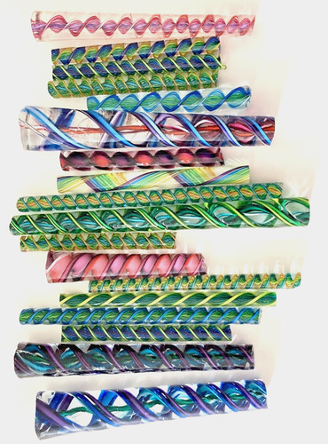 18 Twisted GLASS CANES