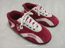 Oklahoma Sooners "Comfy Feet" All Around Rubber Soled Slippers Size: XL 11-12 