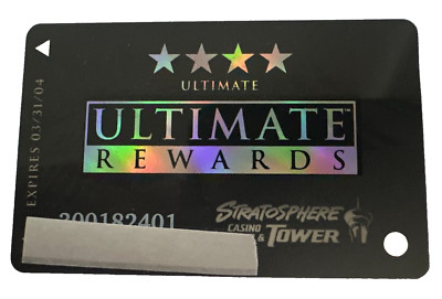 Stratosphere Hotel Casino Players Card Rewards Slot Card Las Vegas Nevada