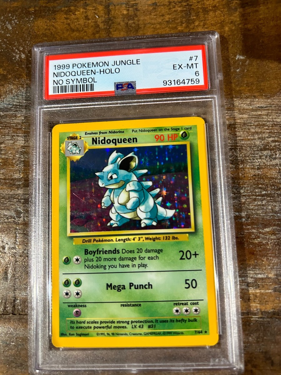 POKEMON 1999 NIDOQUEEN Holo NO SYMBOL #7 PSA 6 RARE | eBay