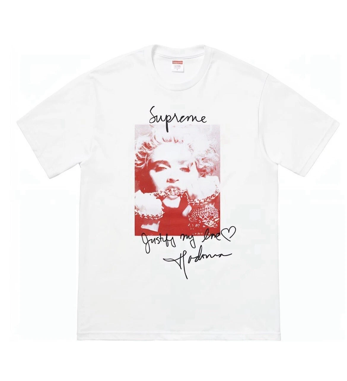 Tee shirt Supreme FW18 Madonna blanc S petit authentique neuf 