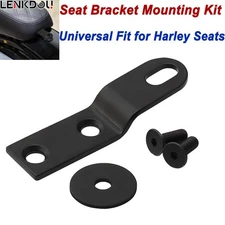 For Black Seat Bracket Mounting Kit Universal Harley Touring Softail Dyna Steel