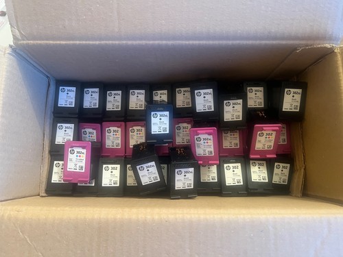 40x leere virgin original HP 302XL und 302 Druckerpatronen einmal leer gedruckt