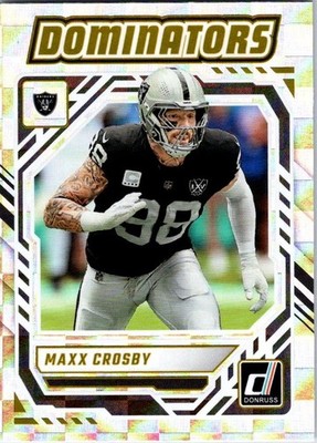 2025 Panini Donruss Football - Maxx Crosby - Dominators Insert #DOM-MCY Raiders