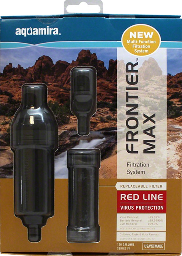 Встроенный фильтр для воды Aquamira Frontier Max Красная линия 8290₽