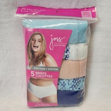 Just My Size Hanes Cotton Brief Panties Size 4XL/11 Womens 5 Pair NEW OLD STOCK
