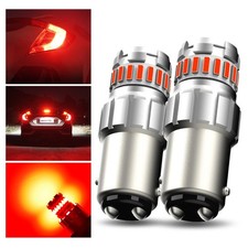1157 7528 Red Led Brake Tail Stop Light Bulbs Anti Hyper Flash Canbus Safety