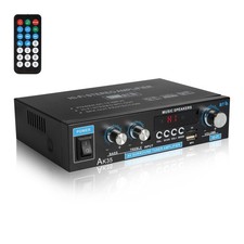 Stereo Amplifier AK35 Bluetooth 5.0 Receiver Home Audio 100Wx2 Dual Channel S...