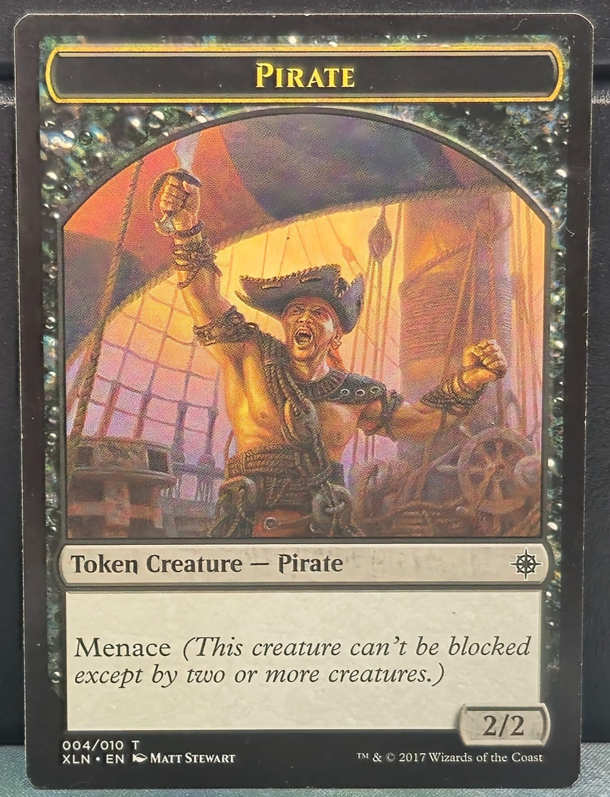Pirate Token 004/010 Ixalan Card Game Near Mint Creature MTG 2/2 TCG Menace