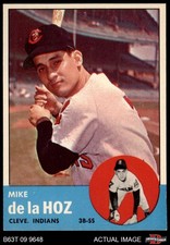 1963 Topps #561 Mike de la Hoz Indians 7 - NM