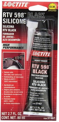Loctite 37467 Black RTV 598 High Performance Silicone. 80 ml.