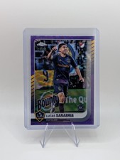 2025 Topps Chrome MLS #30 Lucas Sanabria Purple Wave Refractor