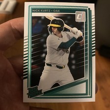 2025 Panini Donruss - Rated Prospects Nick Kurtz #154 (RC) Rookie Athletics 