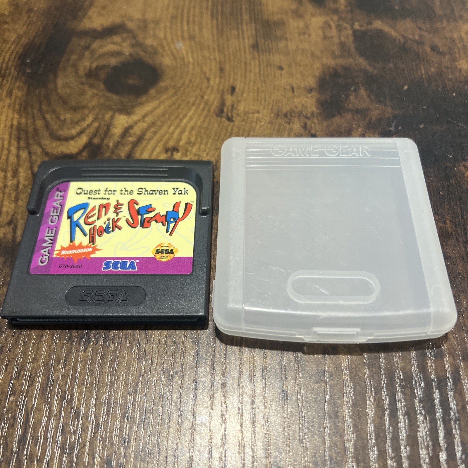 Sega Game Gear Quest for the Shaven Yak starring Ren Hoëk & Stimpy w/ Case