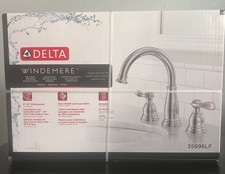 Delta Windemere 35896LF Chrome Widespread 2-handle Bathroom Sink Faucet w/Drain