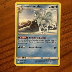 Alolan Ninetales 028/147 Burning Shadows Holo Rare