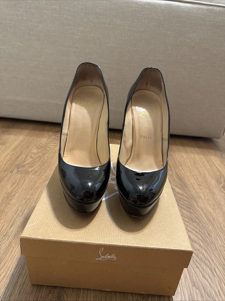 Christian Louboutin Bianca Pump - Negro, EU38.5 - Con Caja, Bolso y Tacones Foto 3 de 4
