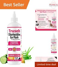 Dog Ear Wash Topical Solution With Aloe Vet Formula 12oz for All Pets