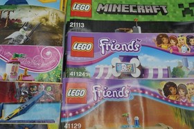 LEGO Instruction Manuals Lot Mixed Themes Disney Princess Creator Minecraft