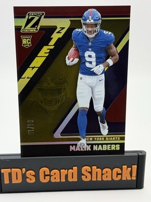 2024 Zenith Malik Nabers Z-Team 1/10 Gold #7, First On Print      