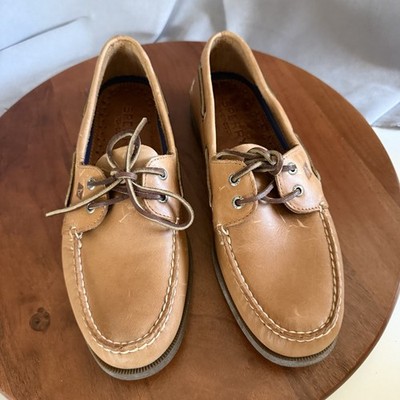 Sperry Men's Authentic Original 2 Eye Leather Boat Shoe Sahara