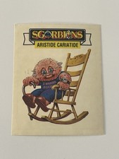 1990 Sgorbions Holidays Clear Wrinkly Randy / Rockin’ Robert Garbage Pail Kids