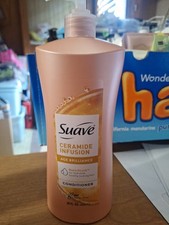 Suave CERAMIDE INFUSION Conditioner AGE BRILLIANCE Quenchlock 28 oz