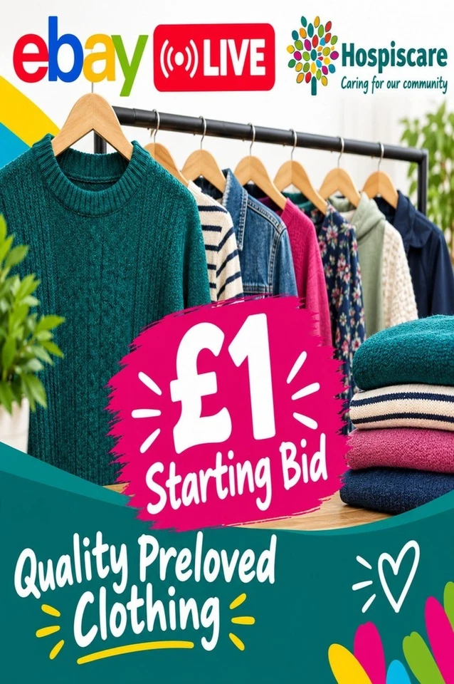 Preloved Clothing & Fashion Charity Bargains £1 Start