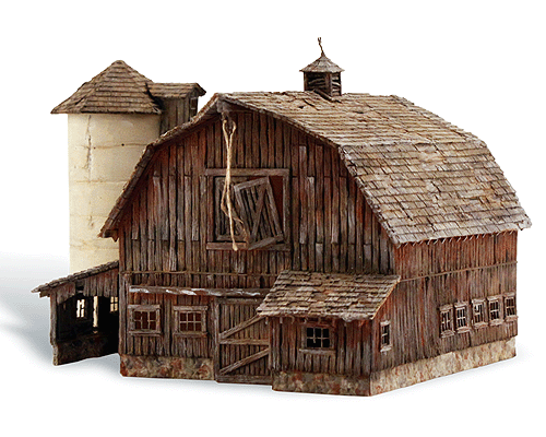 Woodland Scenics 4932 N Scale Old Weathered Barn - Built-&-Ready(R) - Picture 1 of 1