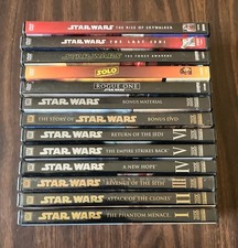 Star Wars Complete Saga DVD Skywalker Trilogy Prequel Solo 1-11 blu ray no 4k