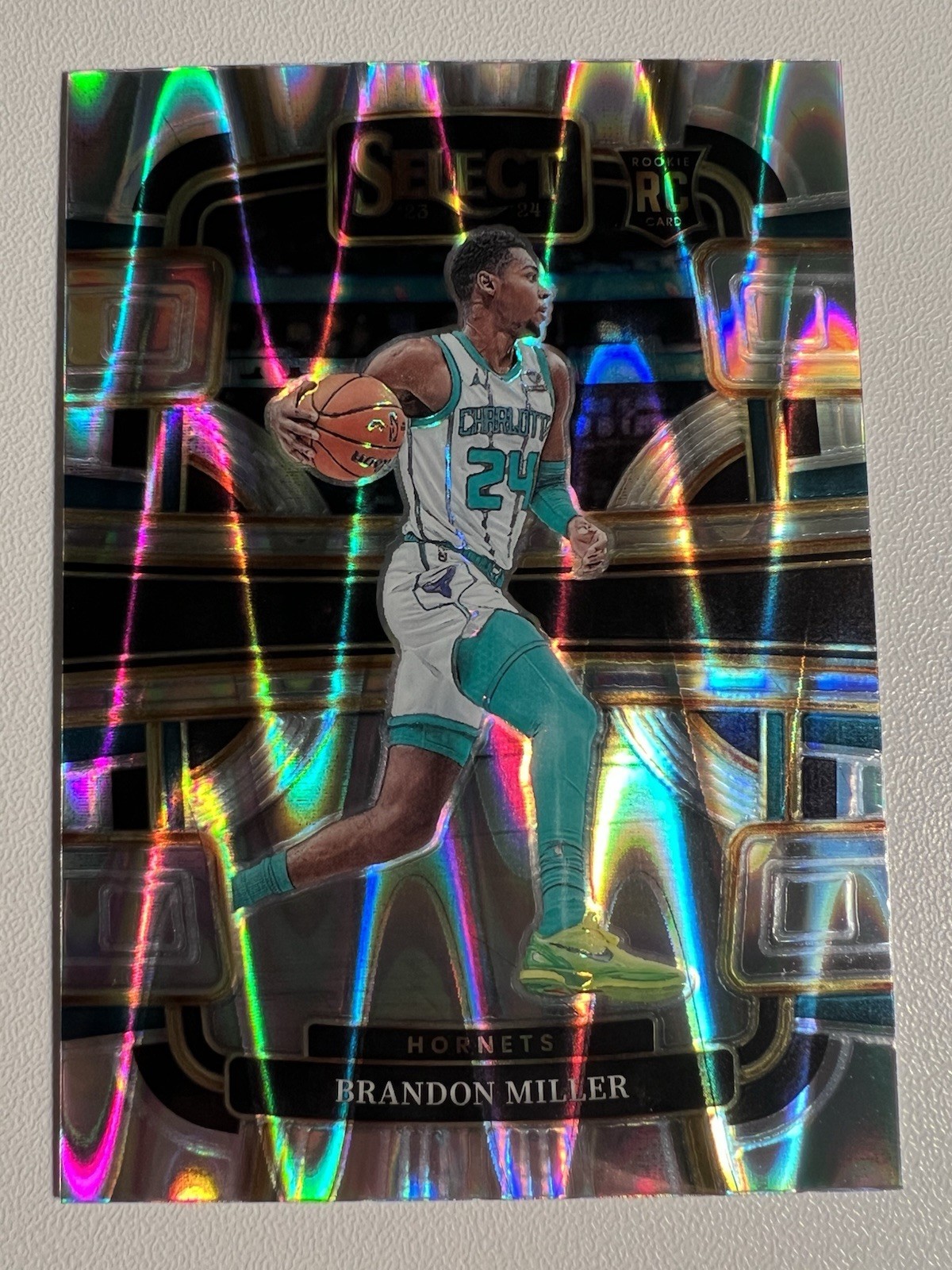 2023-24 Panini Select Tectonic Prizm Brandon Miller RC #80 Charlotte Hornets