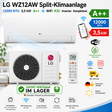 LG WZ12AW Split-Klimaanlage 12000 BTU 3,5 kW A++  WiFi R32 Inverter Komplettset