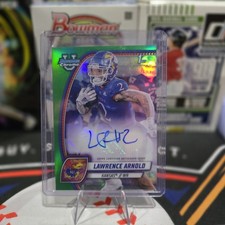 LAWRENCE ARNOLD AUTO 2024 Bowman Chrome U GREEN REFRACTOR /99