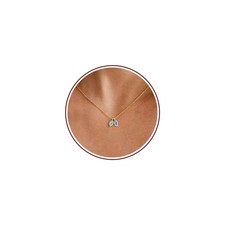 Wife Birthday Gift Ideas, March Birthday Gifts for Women 14K Gold Plated Birthst