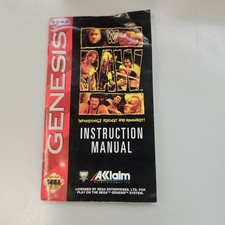 WWF Raw Sega Genesis Complete In Box & Spider-Man X-Men