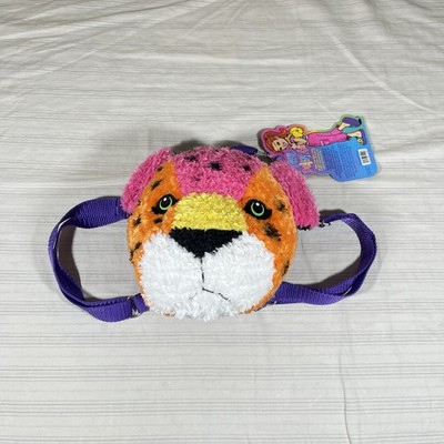HTF Lisa Frank Hunter Head Plush Cheetah Mini Backpack Purse Diva Delight NWT K1